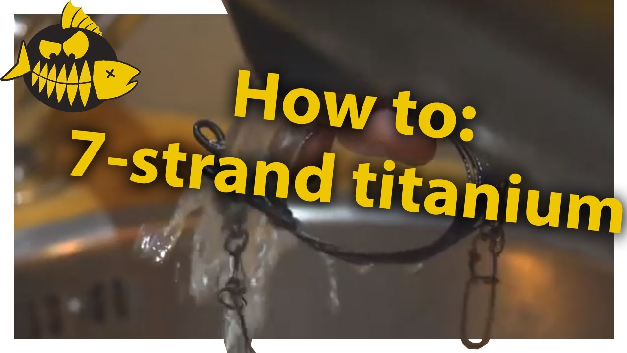 Hoe maak je zelf een 7-strand titanium onderlijn – Lureparts