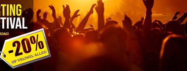 Feesten op het Raven Korting Festival