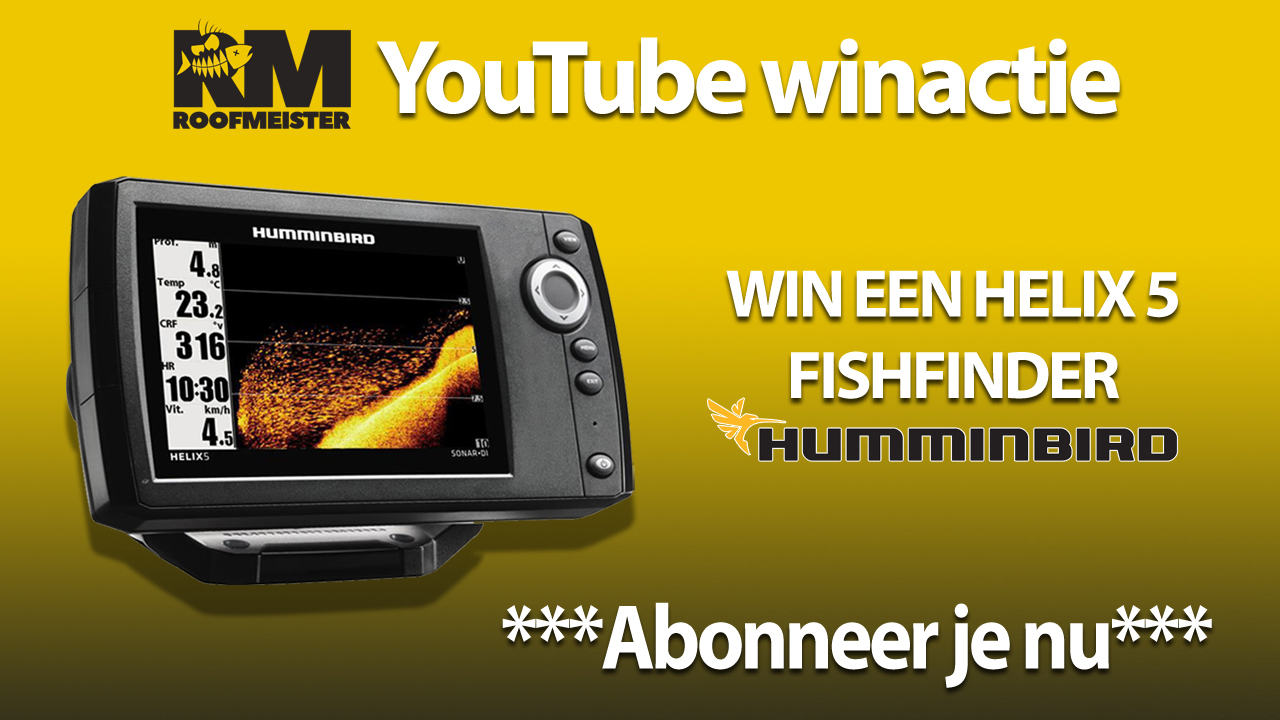 Subscribe op Roofmeister YouTube en maak kans op een fishfinder! – WINNAAR BEKEND