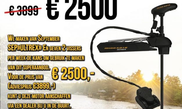 Superrrrr aanbieding bij Technautic – 36% KORTING op de Minn Kota Ultrex