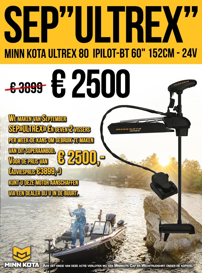 Superrrrr aanbieding bij Technautic – 36% KORTING op de Minn Kota Ultrex