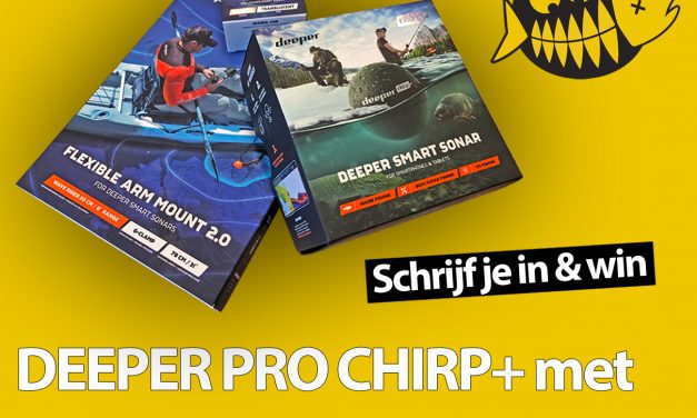 WIN een DEEPER Pro Chirp+ met bootsteun t.w.v. €365,-