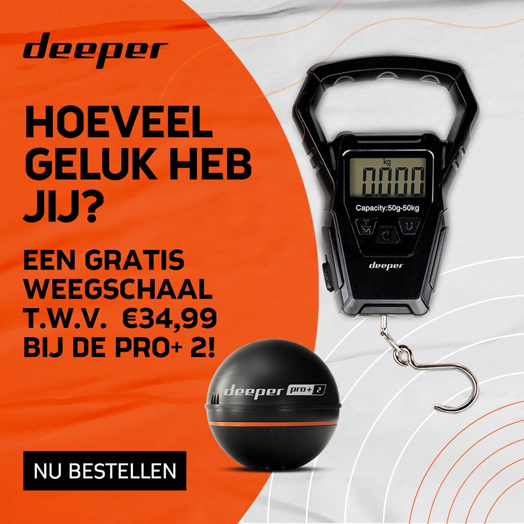 Krijg nu een GRATIS weegschaal bij aankoop van je Deeper!