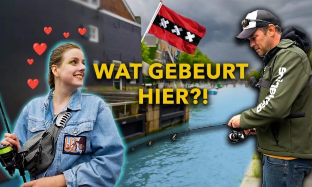 ***VIDEO*** Kunnen wij DIT MEISJE vis laten VANGEN? – Streetfishing Amsterdam
