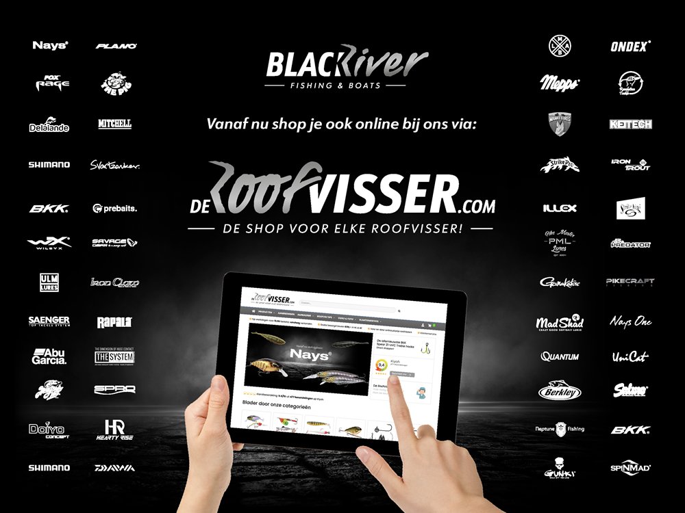 Black River Fishing & Boats introduceert eigen webshop – www.DeRoofvisser.com