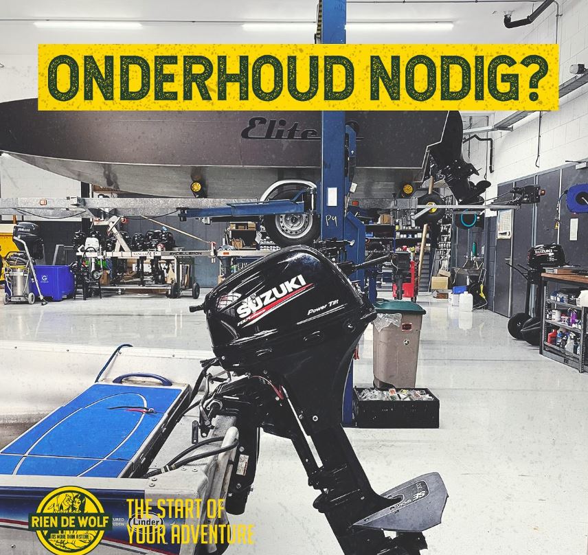 Roofvis gear, boten en buitenboordmotoren op één adres
