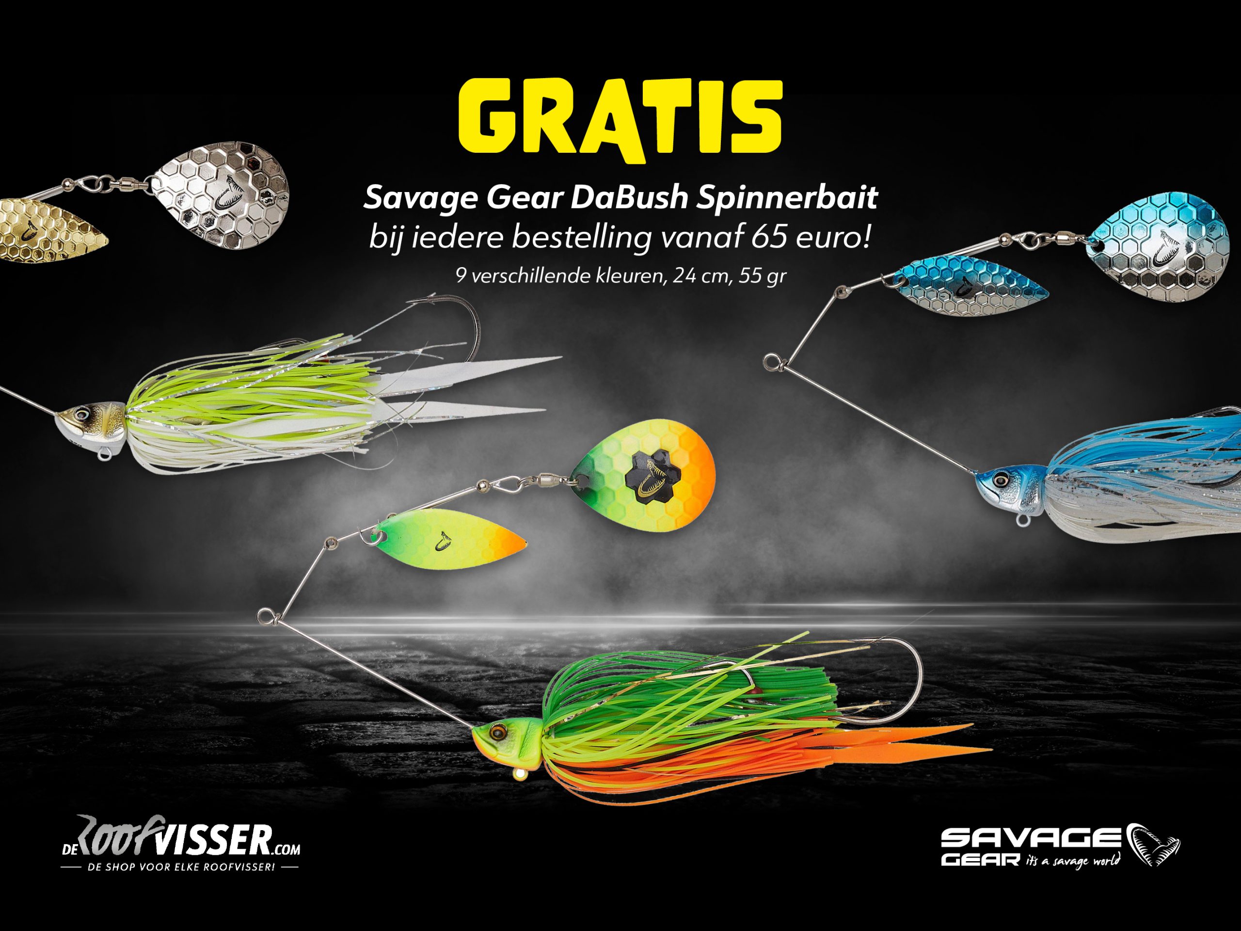 Gratis Savage Gear DaBush spinnerbait bij DeRoofvisser.com!