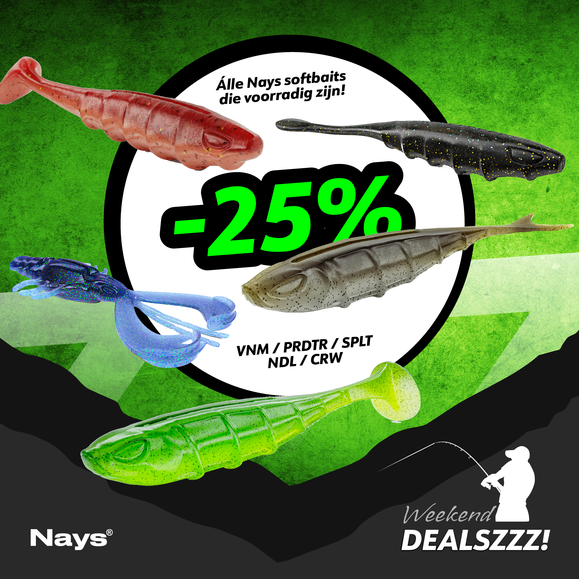 Mega Nays softbait sale bij Black River – 25% korting op alles!