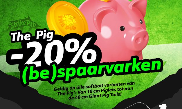 Profiteer dit weekend van 20% korting op alle Pig Shads!