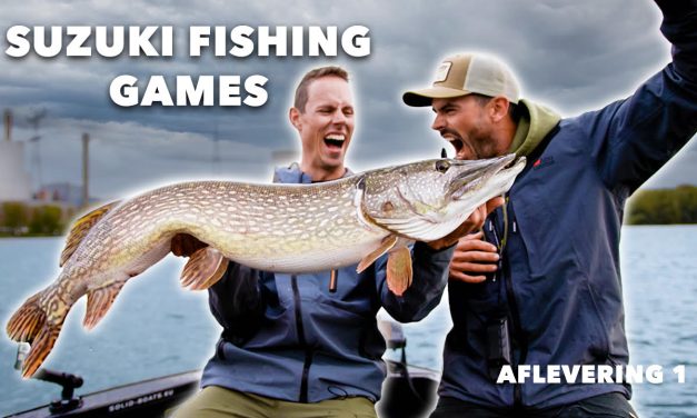 ***VIDEO*** BIZARRE METERSNOEK op EXTREEM KUNSTAAS! – Aflevering 1 Suzuki Fishing Games